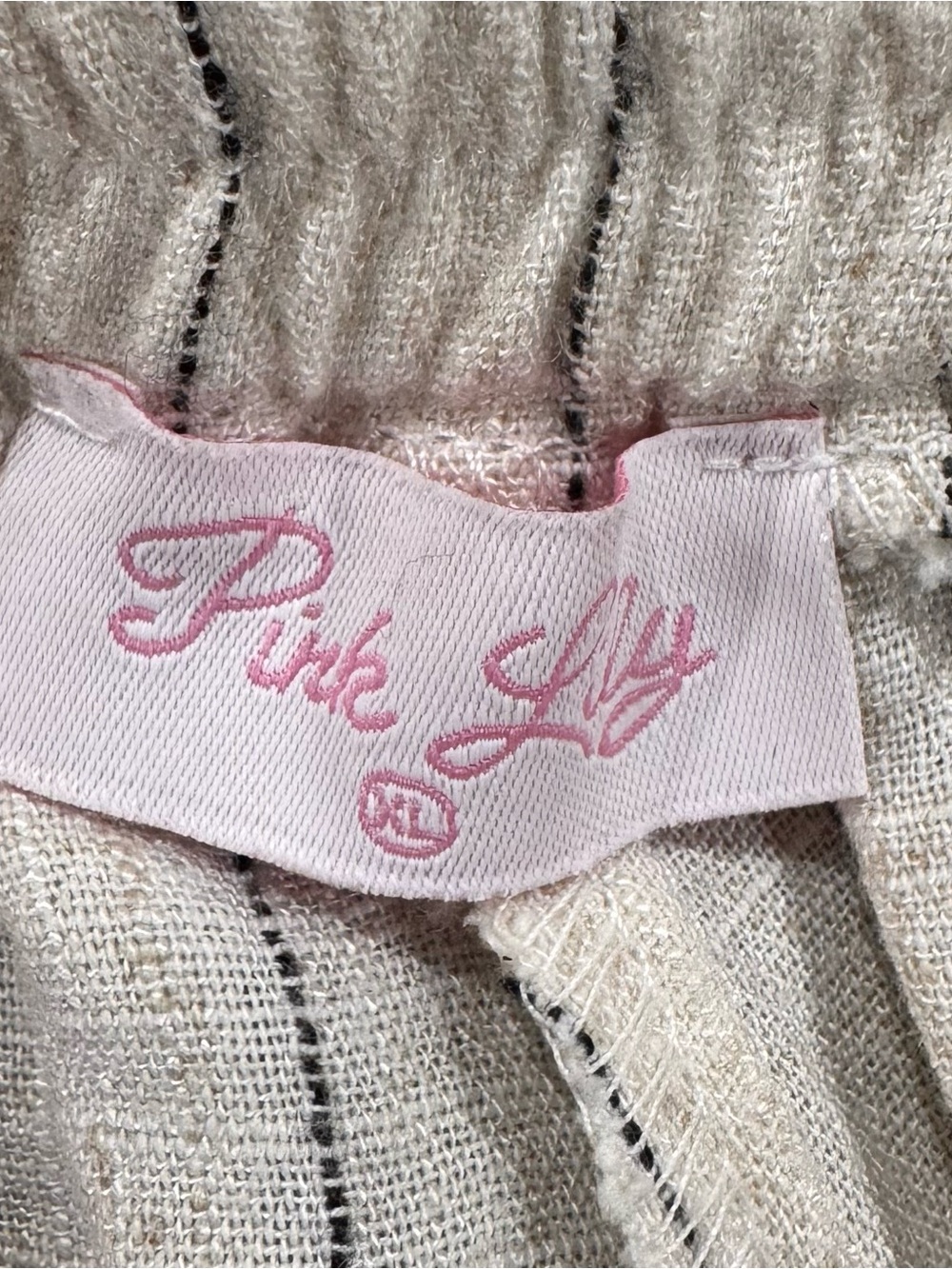 Pink Lily Cream Wide-Leg Linen Blend Pants - Picture 8 of 11